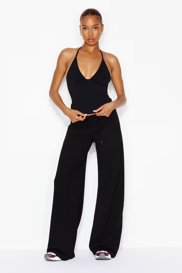 Stretchterry Wide Leg Pants