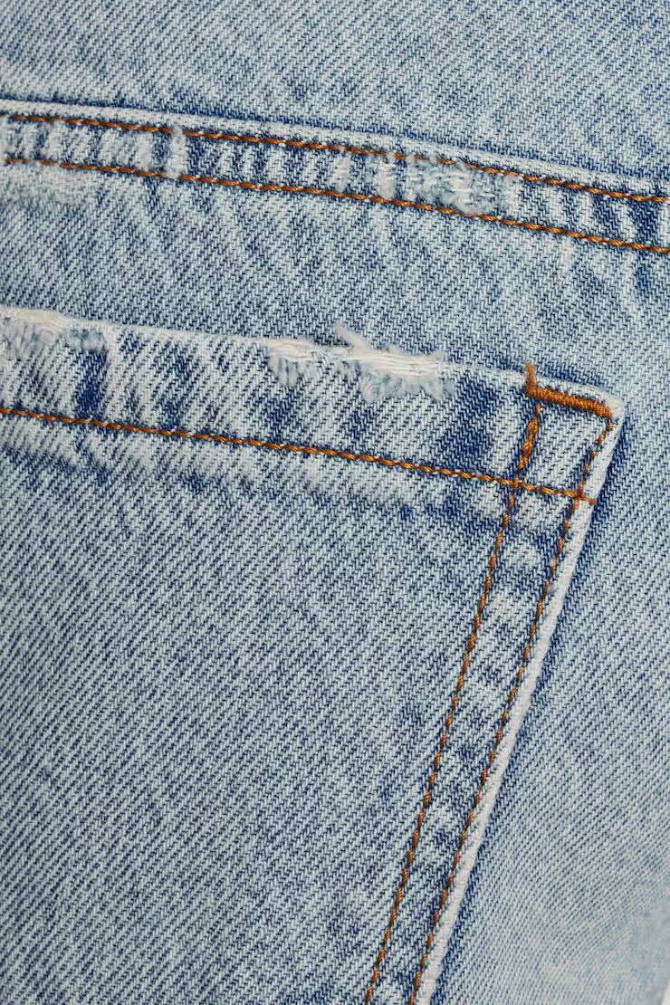Ultra Low Rise Cuffed Denim Shorts - Image 4