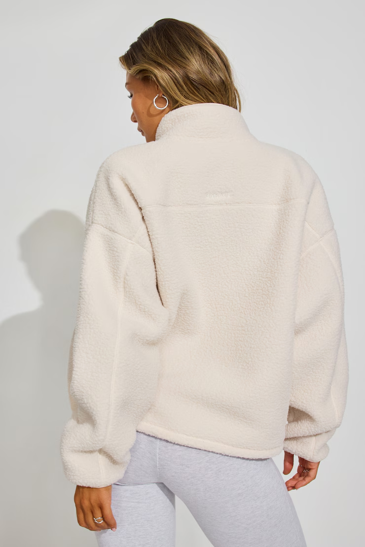 Sherpa Fleece Full Zip Jacket - Image 3