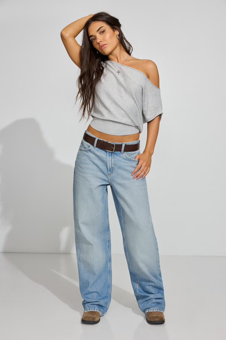 Romi Asymmetric Cinched Waist Sweater - Image 3