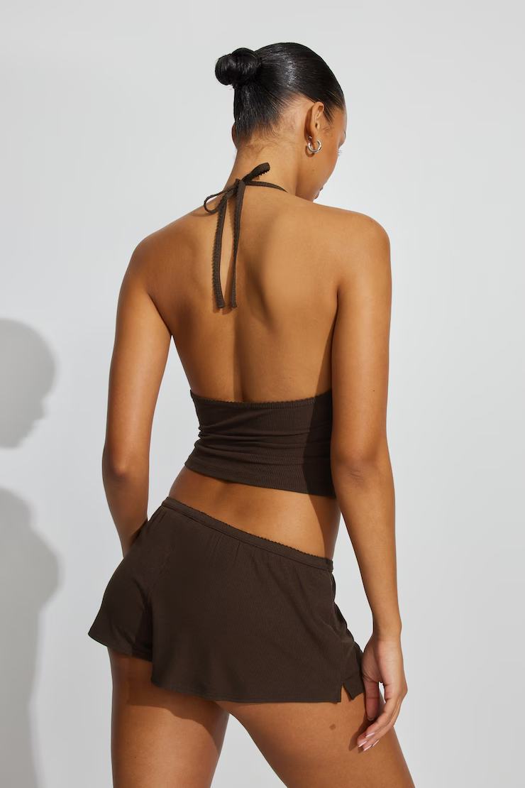Mini Ribbed Shorts - Image 3