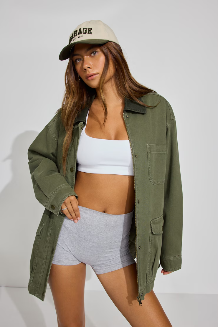 Long Twill Field Jacket - Image 2