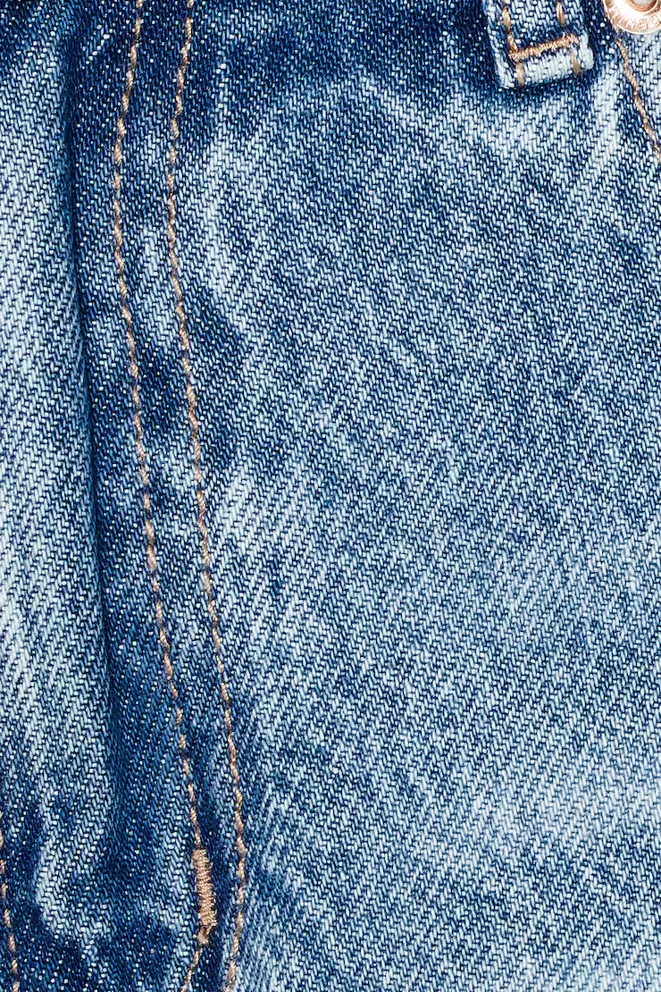 Denim Relaxed A-Line Shorts - Image 4