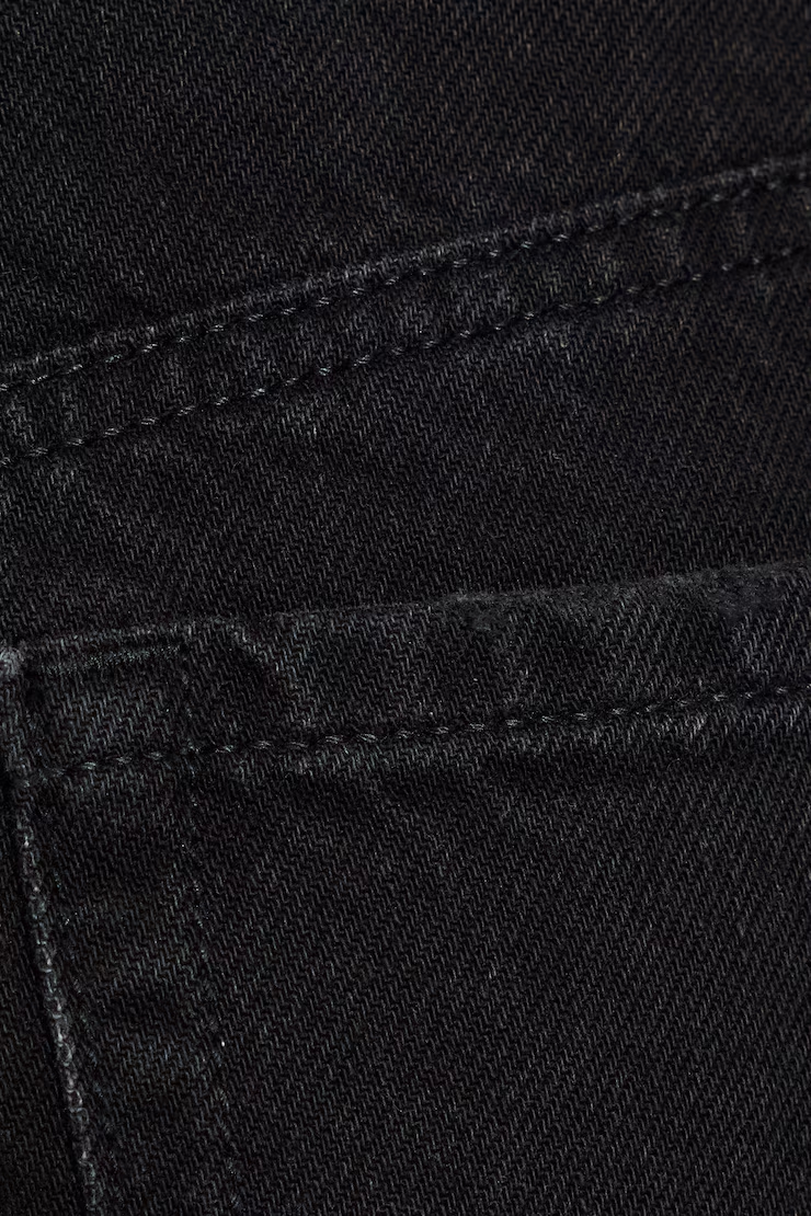 Denim Relaxed A-Line Shorts - Image 4