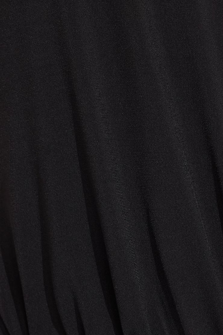 Deep Plunge Pleated Bodysuit - Image 4