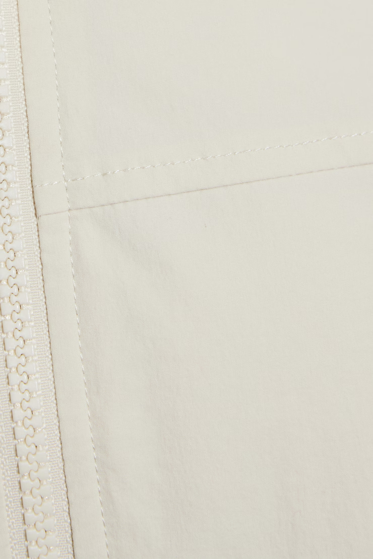 Cropped Nylon Bomber Jacket - Image 5