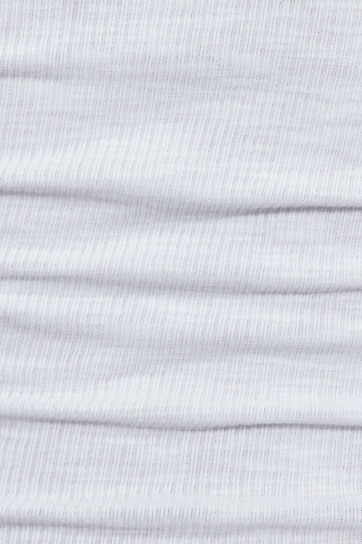 Cap Sleeve Ribbed T-Shirt - Image 4