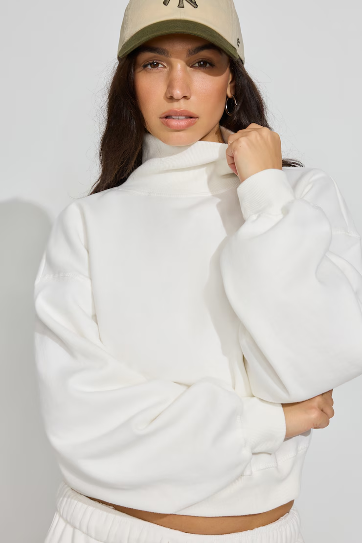 Ultrafleece Bubble Mock Neck Sweater