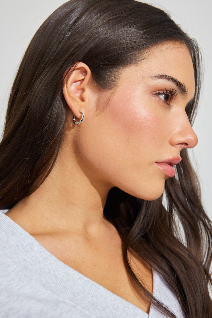 3 Pack Of Twist Drop And Hoop Earrings