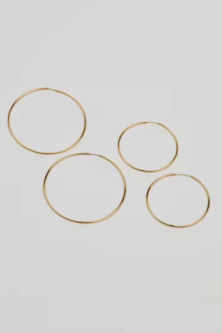 2 Pack Basic Super Skinny Hoops