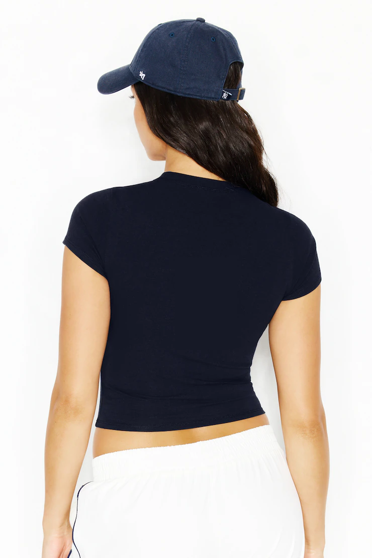 Supersoft Crewneck Cropped T-Shirt - Image 4
