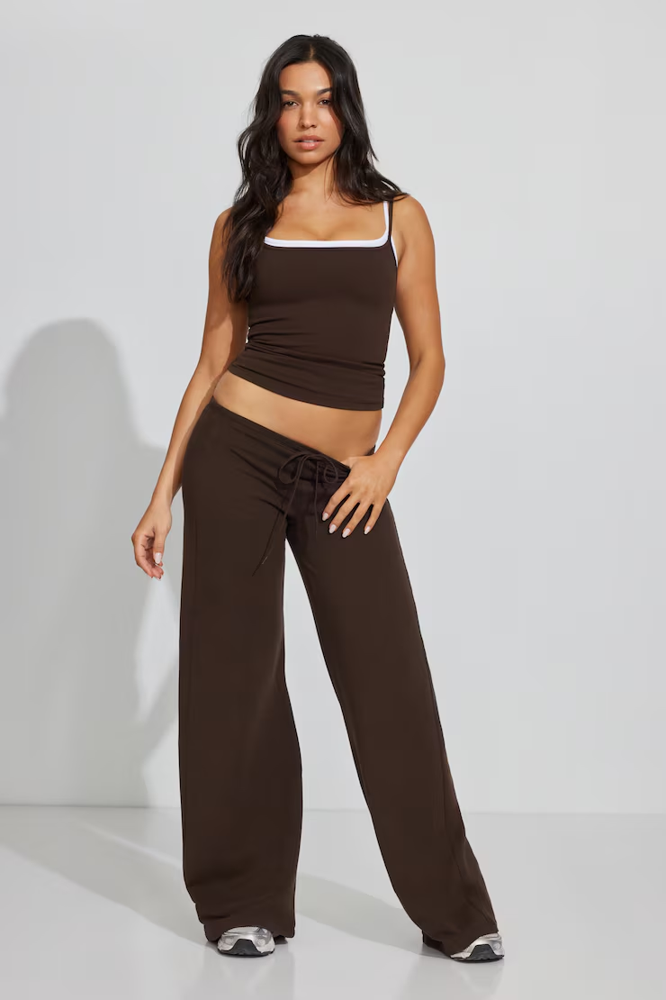 Stretchterry Wide Leg Pants